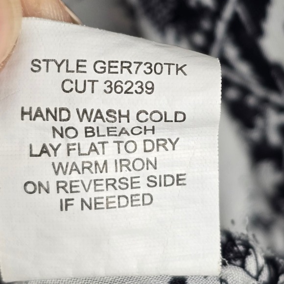 Figueroa & Flower by Anthropologie Blouse Womens Large Boho Top Flowy Geometric - Picture 6 of 10